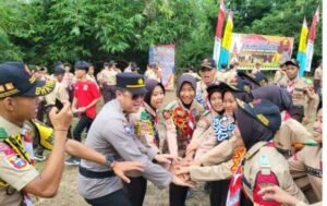 Wakpolres Banyuasin Kompol Adriansyah SE SIK Memimpin Langsung Upacara Pembukaan Bakti Saka Bhayangkara Ke-2
