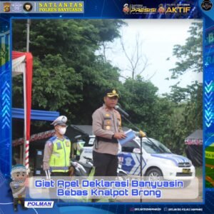 Polres Banyuasin Gelar Apel Deklarasi Banyuasin Zero Knalpot Brong