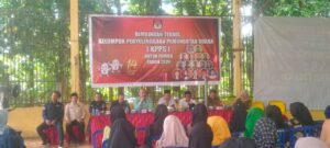 Hadiri Bimtek KPPS, Ini Pesan Kanit Intelkam Polsek Betung Bripka Leo
