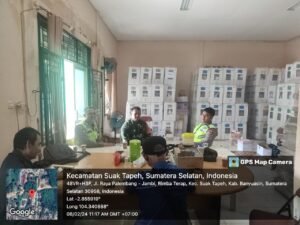 Pengamanan Logistik di PPK Suak Tapeh Dilakukan Secara Maksimal Oleh Personil OMB