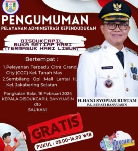 Kabar Gembira! Pelayanan Terpadu CGC Buka Setiap Hari.