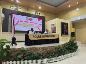 Kasat Narkoba Polres Banyuasin Menerima Kunjungan Kerja Tim Supervisi Polda Sumsel