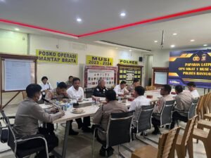 Polres Banyuasin Ikuti Latpra Ops Sikat 1 Musi 2024 Polda Sumsel