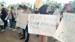 Aksi Damai Tolak RUU Penyiaran, Anggota DPRD Banyuasin Kosong