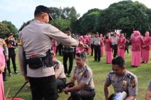 Upacara Kenaikan Pangkat Periode 1 Juli 2024 Sebanyak 44 Personil Dipimpin oleh Kapolres Banyuasin