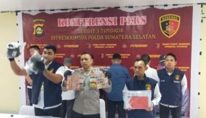 4 Direksi PT SP2J Tahun 2019, Tersangka Dugaan Korupsi Proyek Jaringan dan Instalasi Pipa Gas Alam Diamankan Ditreskrimsus Polda Sumsel