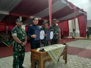 Kegiatan Tentara Manunggal Membangun Desa (TMMD) di Tutup Langsung, Kasdam II/SWJ BRIGJEN TNI Aminton