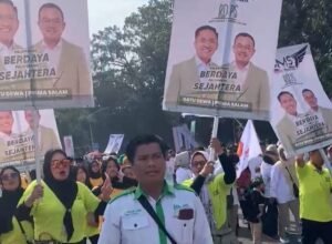 Hadiri Deklarasi Dan Pendaftaran di KPU, Relawan BMS Siap Dukung RD-PS Menjadi Walikota dan Wawako Palembang