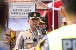 Kapolres Banyuasin Menurunkan 420 Personil Polri Untuk Memastikan Tahapan Pilkada Berjalan Dengan Aman