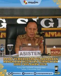 RAPAT PEMBAHASAN PELAKSANAAN RANGKAIAN KEGIATAN PERINGATAN HARI PAHLAWAN 2024.