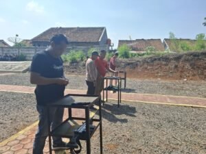 Tingkatkan Kemampuan, Polres Lampung Utara Gelar Ujian Menembak