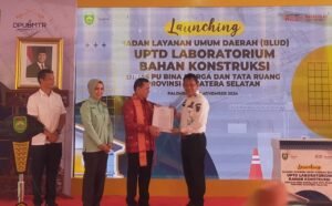 Usai Diresmikan Gubernur, UPTD LBK Dinas PUBM Provinsi Sumsel, Meningkat Menjadi BLUD