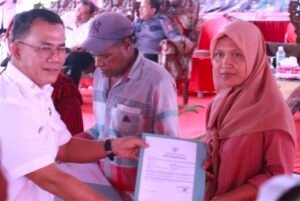 Masyarakat Muara Sugihan Antusias Sambut Operasi Pasar Murah Reguler Dan Pelayanan Kolaboratif