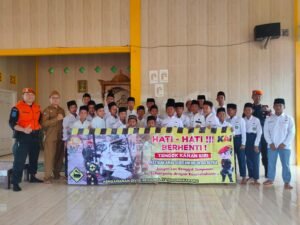 Polsuska Wilayah B PT. KAI Drive IV Tanjungkarang Sosialisasi Keamanan dan Keselamatan Perjalanan Kereta Api