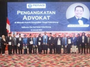 124 Advokat Baru di Wilayah PN Palembang, Diangkat dan Dilantik Oleh DPN PERADI