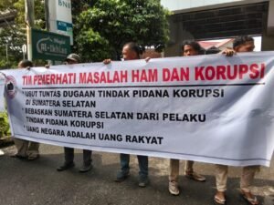 Massa LSM TPMHK Minta Kejaksaan Negeri Segera Proses Dugaan Tipidkor di Dinas Ketahanan Pangan dan Pertanian Kota Palembang