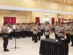 Kasat Lantas dan Kasat Polairud Beserta Empat Kapolsek di Jajaran Polres Banyuasin Berganti