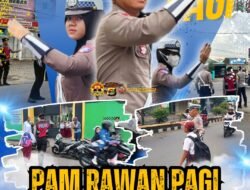 Pam Rawan Pagi, Polres Lampung Utara Berikan Rasa Aman dan Nyaman Kepada Masyarakat