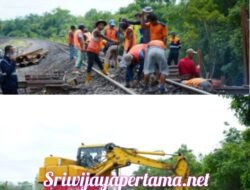 Waspada Cuaca Ekstrem, KAI Divre III Palembang Jaga 30 Titik Daerah Rawan Bencana