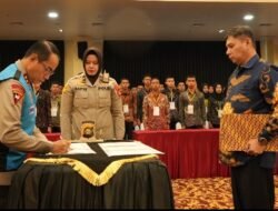 Polda Sumsel Gelar Penandatanganan Pakta integritas Rekrutmen Polri 2025