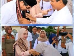 Wakil Bupati dan Wakil TP-PKK Lampura Safari Ramadhan di Kecamatan Sungkai Utara