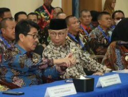 BUPATI LAMPUNG UTARA HADIRI PENYERAHAN LKPD SERENTAK SELURUH KABUPATEN/KOTA DI LAMPUNG