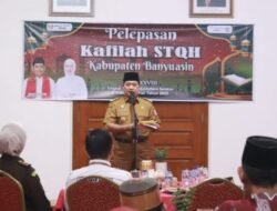 Bupati Askolani Lepas Kafilah Banyuasin Mengikuti STQH XXVIII Tingkat Provinsi Sumsel