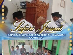 Safari Jumat, Kapolsek Sungkai Jaya Berikan Himbauan Kamtibmas