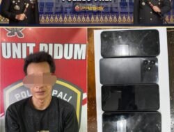 SATRESKRIM POLRES PALI BEKUK PELAKU CURAT, TIGA UNIT HANDPHONE DIAMANKAN