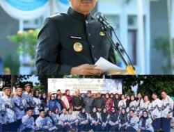 BUPATI LAMPUNG UTARA PIMPIN UPACARA PERINGATAN HARI PENDIDIKAN NASIONAL TAHUN 2025