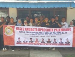 Ini Ungkapnya Ruspanda Karibullah ST, Terkait Kunjungan Anggota DPRD Kota Palembang Dapil IV Dalam Reses Tahap II Tahun 2025