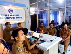 Bupati Lampung Utara Monitoring Aplikasi ‘Benglapor’, Kadis Kominfo Gunaido Uthama Paparkan Inovasi Pelayanan Publik Digital