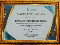 Berhasil Ungkap Kasus 3C, Polsek Bunga Mayang Polres Lampung Utara Terima Penghargaan Dari Camat dan PG Bunga Mayang