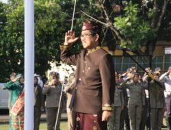 UPACARA HUT KABUPATEN LAMPUNG UTARA BERLANGSUNG KHIDMAT, DIMERIAHKAN RANGKAIAN KEGIATAN BUDAYA DAN PENGHARGAAN UNTUK DEDIKASI