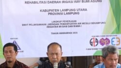 Pemkab Lampung Utara Hadiri Sosialisasi Rehabilitasi Irigasi Way Bumi Agung