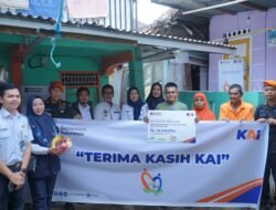 Dukung Program Pemprov Sumsel, KAI Divre III Palembang Salurkan Bantuan TJSL Bedah Rumah Tidak Layak Huni (RTLH) Senilai 119 Juta