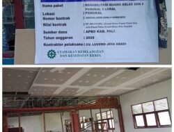 Diduga Tidak Sesuai Spesifikasi Rehabilitas Ruang Kelas SDN4 Penukal, LSM Peduli Masyarakat PALI (PMP) Angkat Bicara