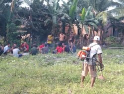 Menjelang 17 Agustus 2025,Pemerintah Desa Muara Dua Menggelar Gotong Royong Untuk Membersihkan Sungai Penyeluangan