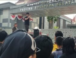 Sambangi Kantor Gubernur Sumsel, Ratusan Massa Garda Prabowo dan Gempita Sumsel minta Kembalikan 3 Wilayah Muba Yang Diambil Muratara