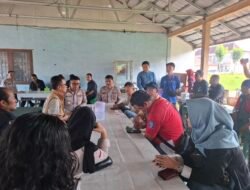 Temui Awak Media, Waka Polres Banyuasin dan Jajaran Sampaikan Permohonan Maaf