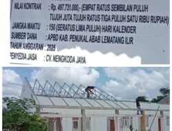 Proyek Rehabilitasi Ruang Kelas SDN 13 Penukal Menjadi Sorotan, Diduga Terjadi Mark Up Anggaran
