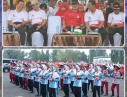 Bupati Lampung Utara Resmi Buka Lomba Gerak Jalan Pelajar SMP dan SMA