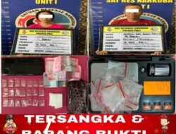 Satresnarkoba Polres PALI Tangkap Dua Pengedar, Amankan 21 Paket Sabu di Simpang Tais