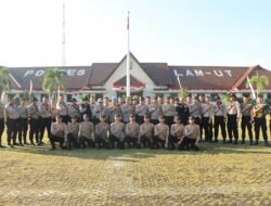 Bentuk Mental dan Fisik, Satuan Samapta Polres Lampung Utara Gelar Pembaretan Bintara Remaja Angkatan 50