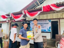 Polsek Tungkal ilir melaksanakan GPM dengan distribusi 9 ton beras