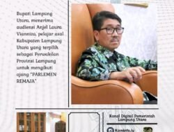 BUPATI LAMPUNG UTARA TERIMA AUDIENSI PERWAKILAN PROVINSI LAMPUNG PADA AJANG “PARLEMEN REMAJA”