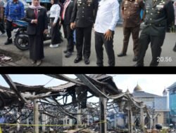 Ratusan Kios Terbakar, Wakil Bupati bersama Forkopimda Turun Langsung Meninjau Lokasi Pasca Kebakaran Pasar Kemakmuran