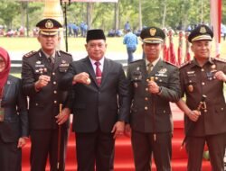 Kapolres banyuasin menghadiri upacara peringatan hari kesaktian Pancasila di pemkab