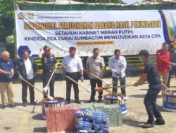 DJBC Sumbagtim Musnahkan BMN Dengan Total Rp 19.32 Miliar, Hasil Penindakan Hingga Oktober 2025