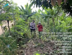 Bhabinkamtibmas Polsek Pulau Rimau Menghimbau Warga Dukung Program Swasembada Pangan Presiden